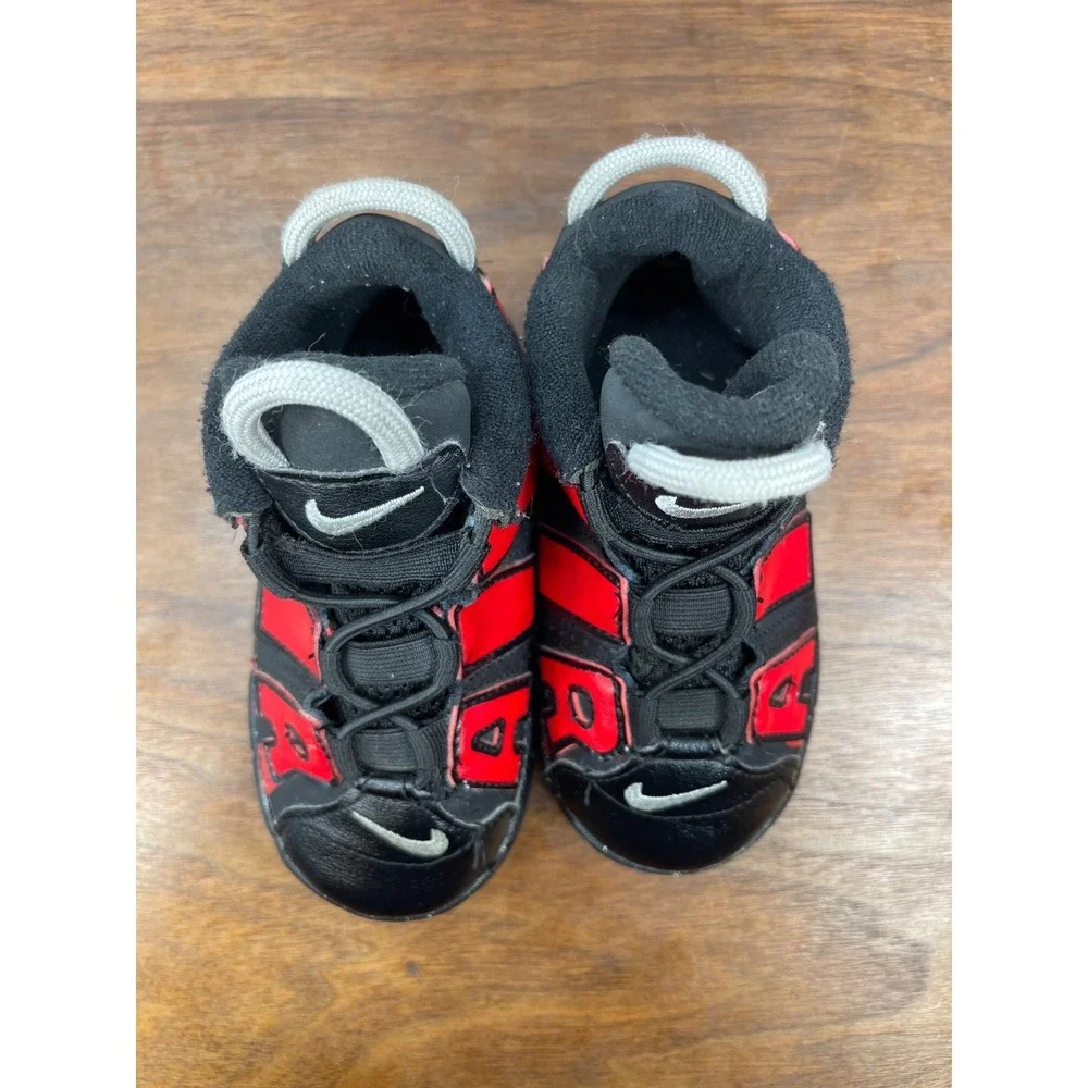 Kids Nike Air More Uptempo Shoes Youth Size 8C Basketball DM0020-001 Sneakers